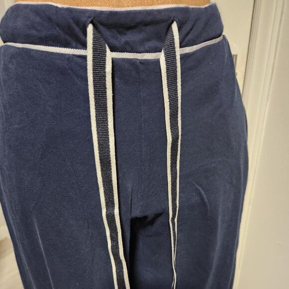 La Ligne NYC Women's 100% Cotton Bonne Nuit Pajama Set Navy Sz M MSRP $295 - Picture 7 of 12